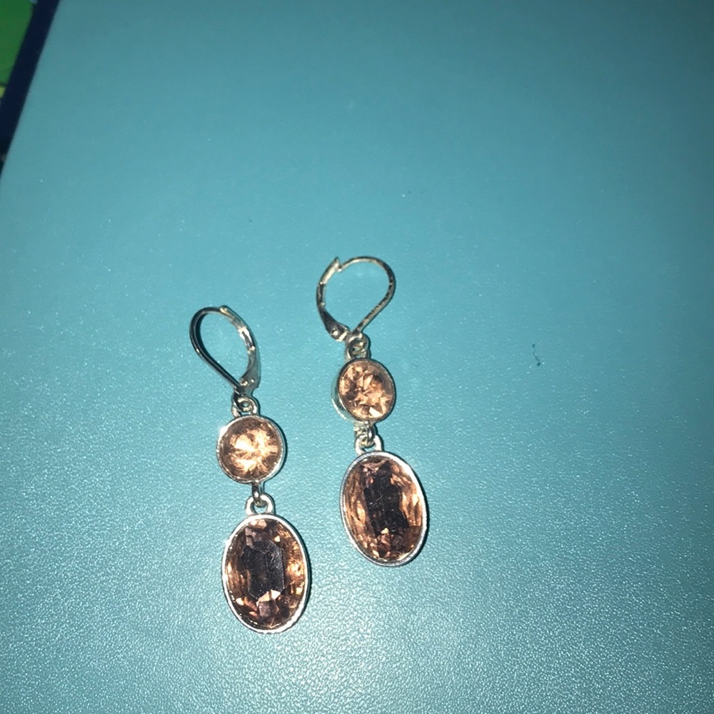 Gorgeous Crystal Drop Earrings, like new